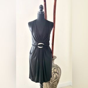 BCBG MAXAZRIA Black Halter Cocktail Dress SZ SP
